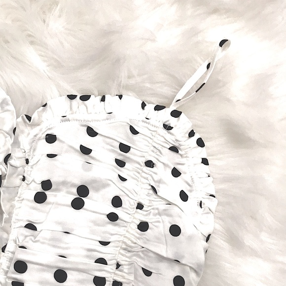 Maje polka dot black and white top 3 NWT - Picture 8 of 11
